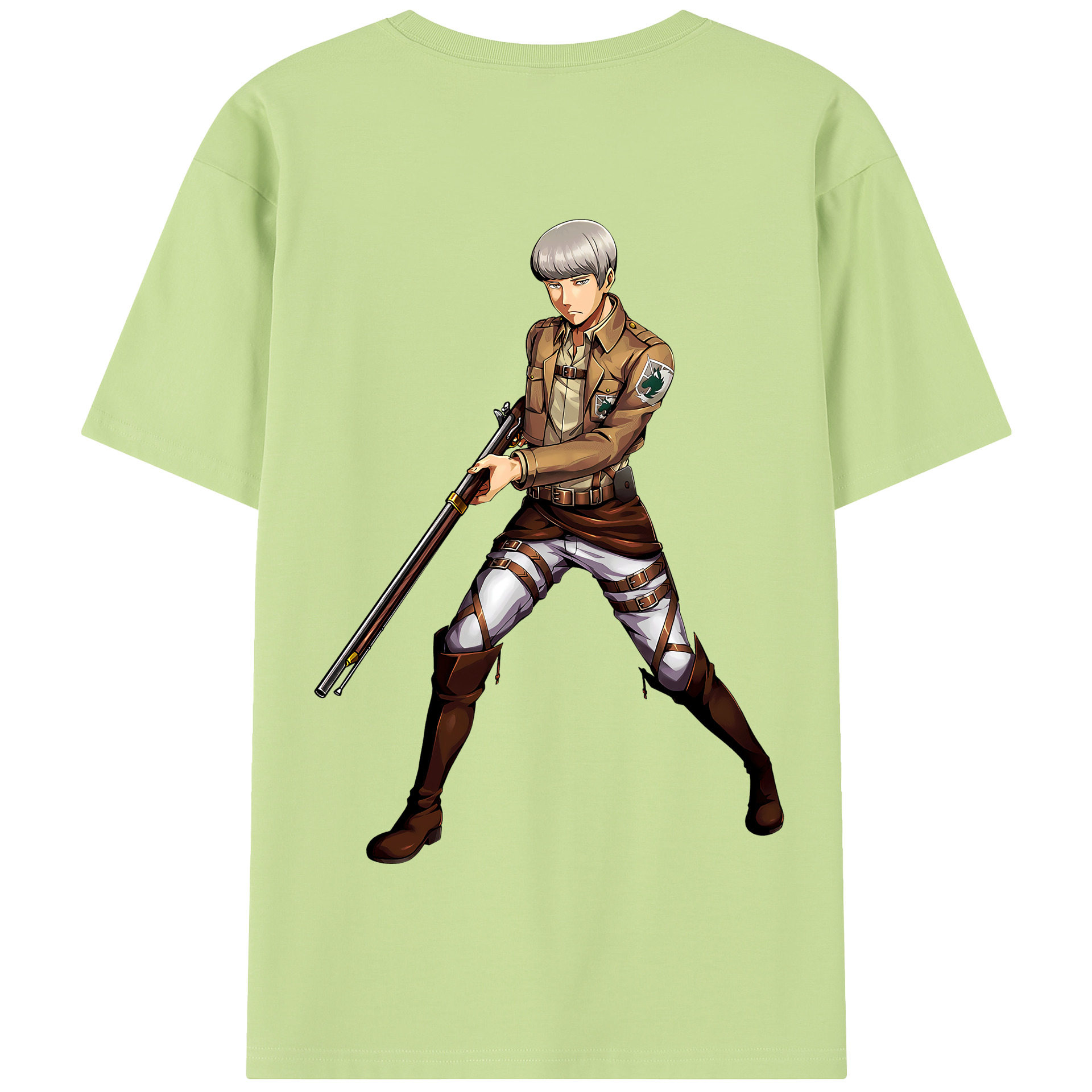 （画像用） 進撃の巨人 Attack on Titan 綿100％半袖Tシャツ（背面プリント）
